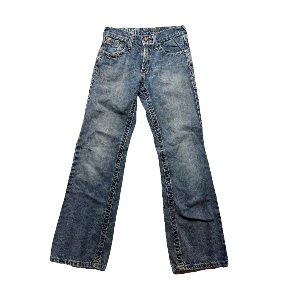 Ariat M5 Straight Fit Jeans Mens 28x32 Blue Medium Wash Straight Leg Denim Pants